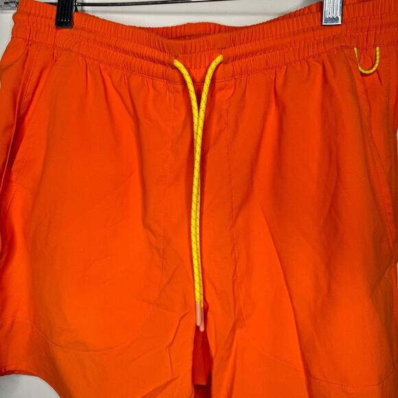 Outdoor Voices Men's Size X-Small SolarCool 7" Beach Shorts Hibiscus Orange NWOT - Picture 3 of 9